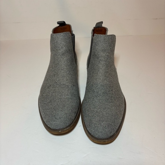 Polar Fox Barrett Gray Men's Chelsea Slip-on Mid-Top Wool Ankle Boots Sz 11 - Picture 7 of 11